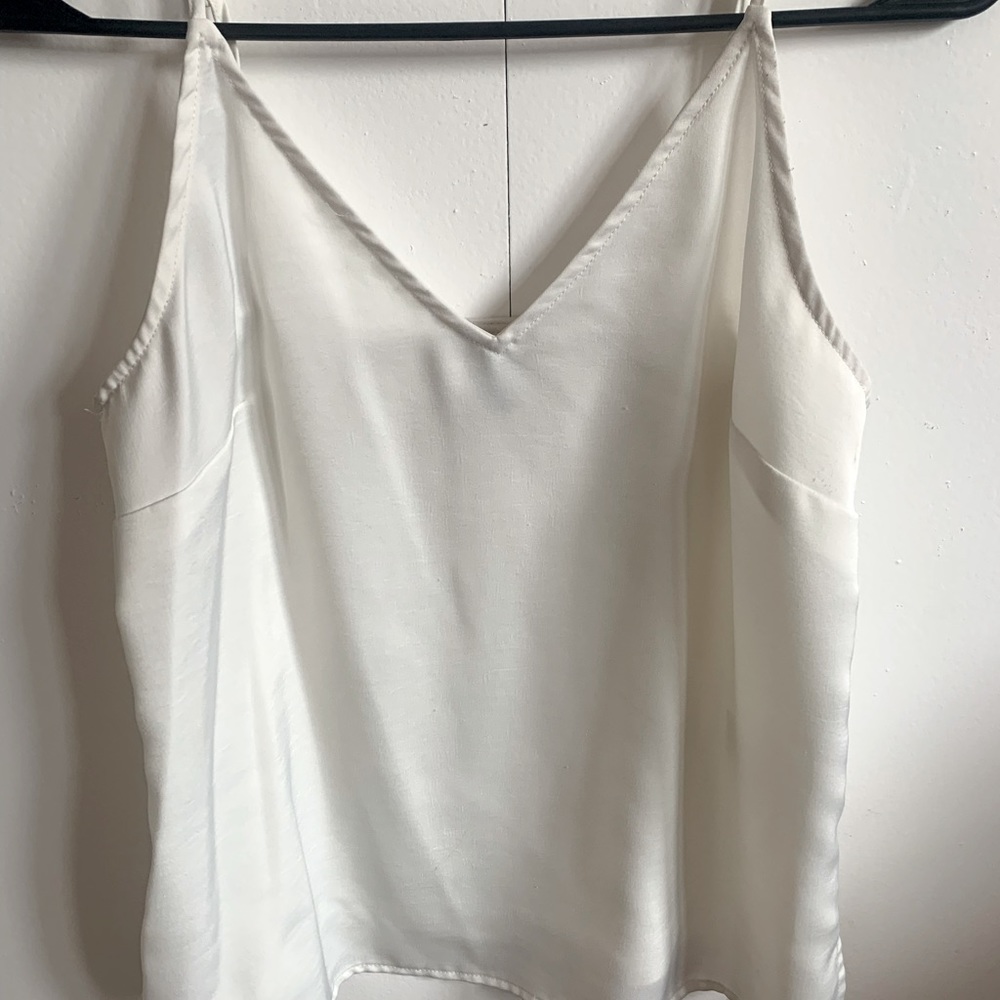 A New Day White Satin Tank